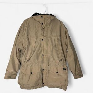 Size M Men’s - Woolrich Parka Ski Jacket Hood Field Stone Tan
